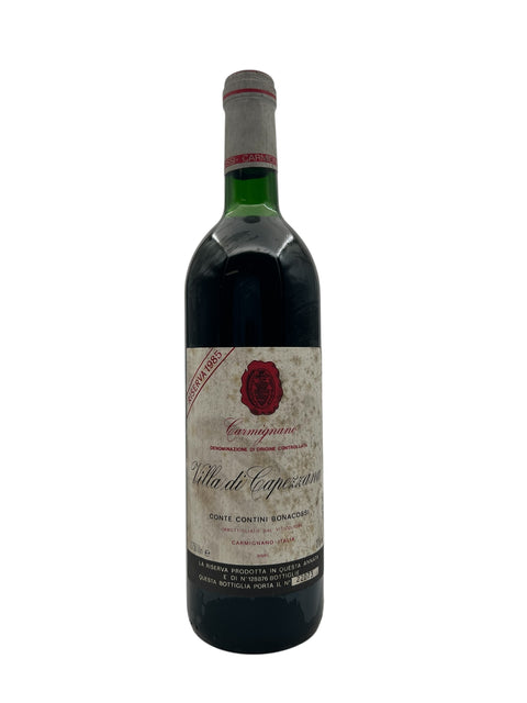 Villa Di Capezzana Carmignano Conte Contra Bonacossi 1985 Riserva