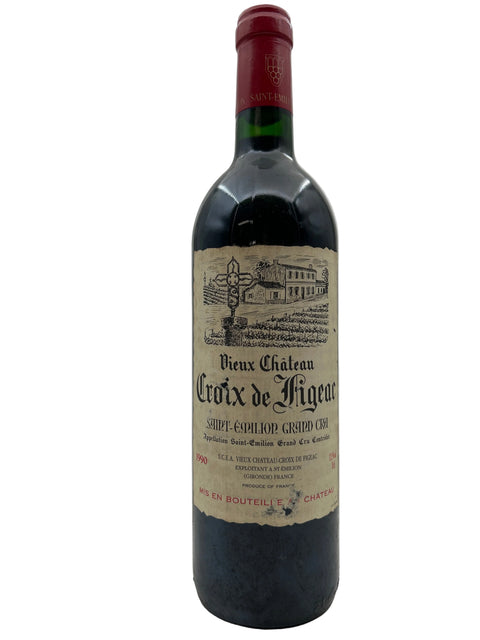 Saint Emilion Grand Cru Vieux Château Croix de Figeac 1990
