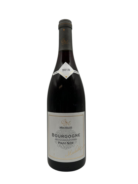 Pullo Bourgogne Michelot 2010 punaviiniä