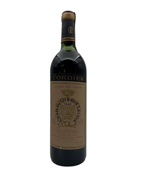 Pullo Château Gruaud Larose 1983 punaviiniä