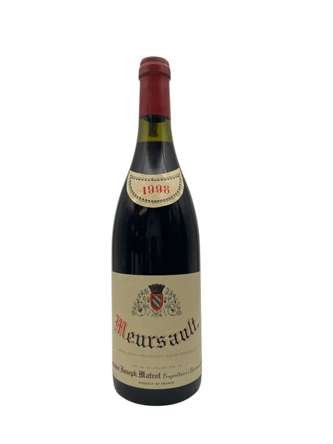 Pullo Meursault Domaine Joseph Matrot 1998 punaviiniä