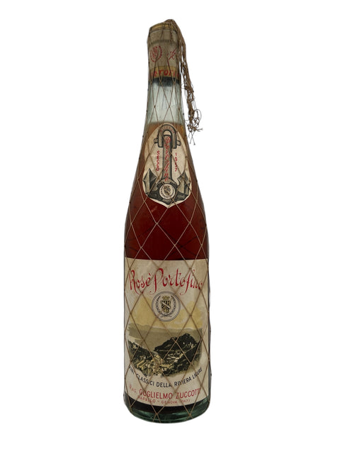 Pullo Rosé Portofino Guglielmo Zuccottia 1957 verkkoyksityiskohtineen