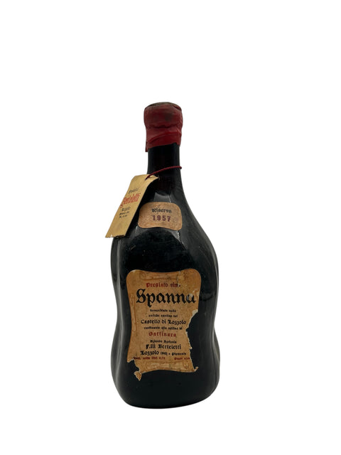 Pullo Spanna Castello di Lozzoloa 1957 etiketillä