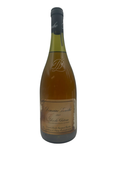 Pullo Clos du Château Domaine Laroche 1985 valkoviiniä