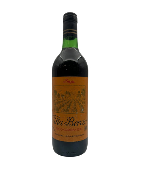 Viña Berceo 1981 punaviini Luis Gurpegui Mugalta