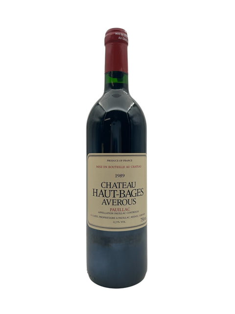 Pullo Chateau Haut-Bages Averousia 1989 Pauillacista