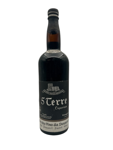 Pullo 5Terre Liquoroso jälkiruokaviiniä vuodelta 1964