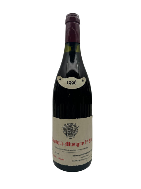 Pullo Chambolle-Musigny Domaine Bertheau 1996 punaviiniä