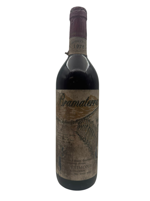 Pullo Bramaterra Desimone 1978 punaviiniä