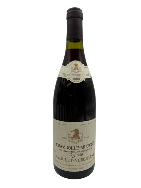 Pullo Chambolle-Musigny Jaboulet-Vercherre 1990 punaviiniä