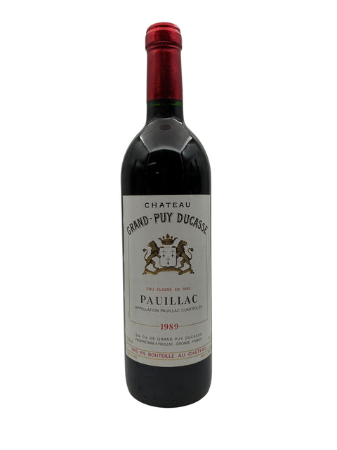 Pauillac Grand Puy Ducasse 1989 pullo