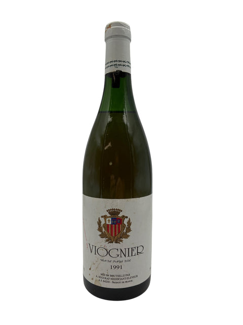 Viognier-valkoviini A. Segurant -vintagesta 1991