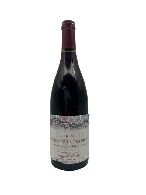 Pullo Meursault Cailleret's François Mikulski 1999 valkoviiniä