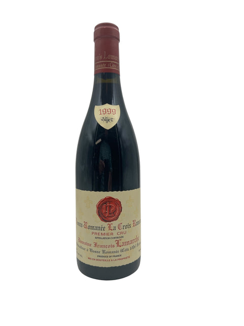 Pullo La Croix Rameau Domaine Francois Lamarche 1999 punaviiniä
