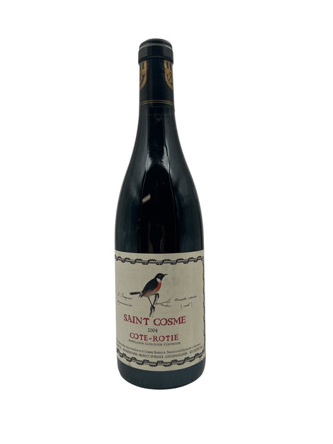 Pullo Saint Cosme Cote Rotie 2004 punaviiniä