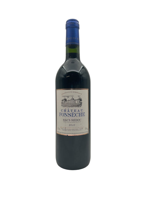 Pullo Fonseche Château -punaviiniä vuodelta 2010