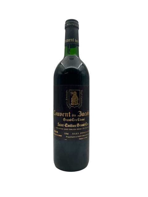 Pullo Couvent des Jacobins 1994 Saint-Émilion Grand Cru -punaviiniä