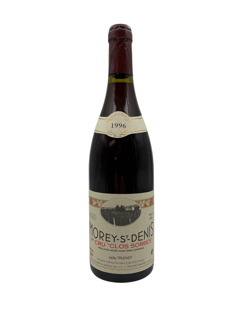 Pullo Morey-St-Denis Clos Sorbes 1996 punaviiniä