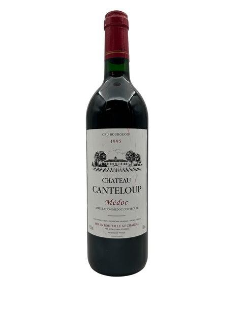 Pullo Château Canteloup 1995 punaviiniä Médocista