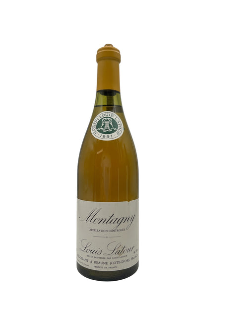 Pullo Montagny Louis Latour 1991 valkoviiniä