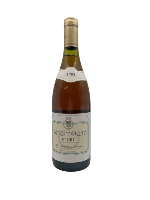 Pullo Montagny 1er Cru Emile Chandesais 1993 valkoviiniä