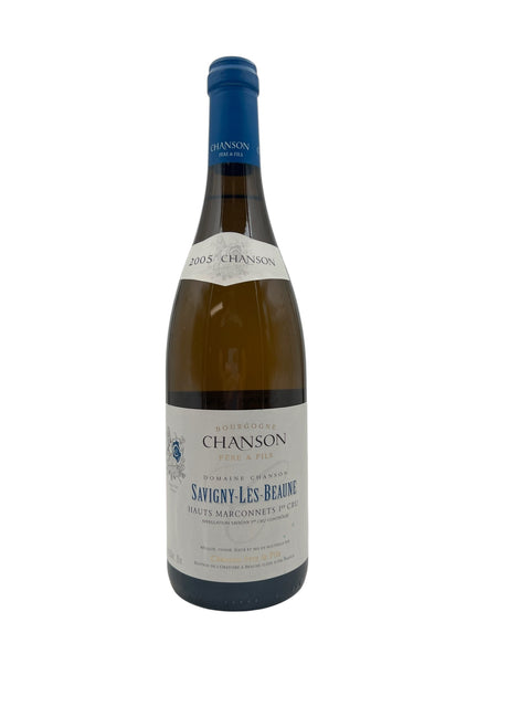 Pullo Savigny-Les-Beaune Chanson 2005 valkoviiniä Burgundiasta