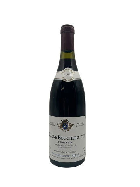Pullo Beaune Boucherotte 1999 punaviiniä