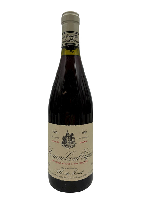Pullo Beaune Cent Vignes Albert Morot 1990 punaviiniä