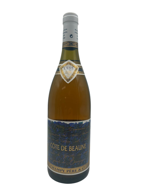 Pullo Côte de Beaune Champy Père 1995 valkoviiniä