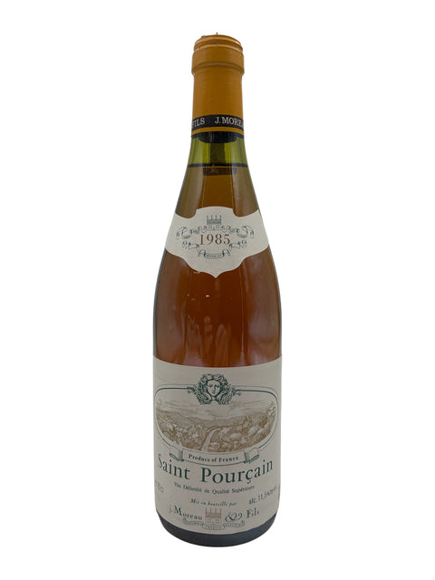 Pullo Saint Pourçain J. Moreau et Fils 1985 valkoviiniä