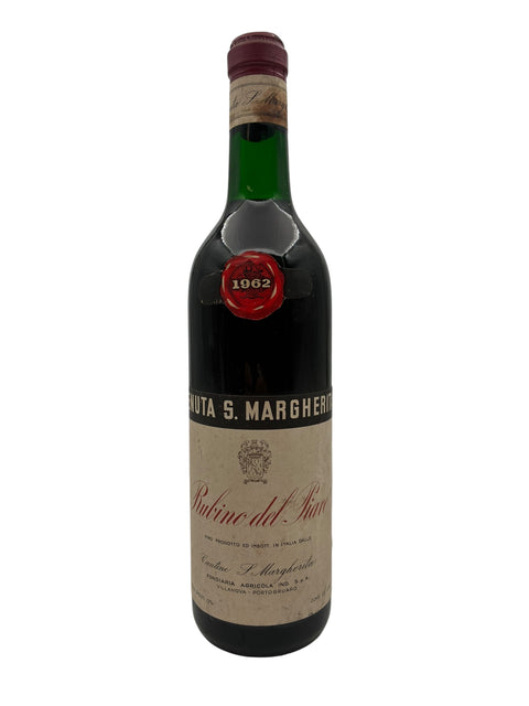 Pullo Rubino del Pò Cantine S Margherita -vintagea 1962