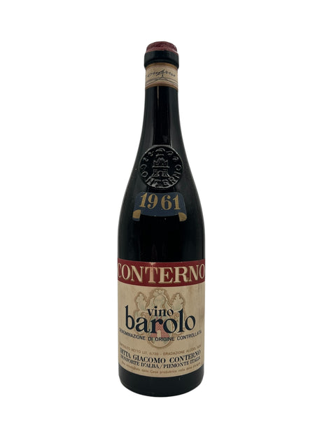 Barolo-punaviini vuodelta 1961, tuottaja Giacomo Conterno