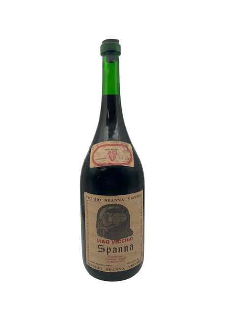 Pullo Spanna Cantine Ciuti 1974 punaviiniä