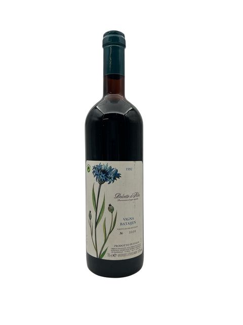 Pullo Vigna Bataujin 1992 punaviiniä Italiasta