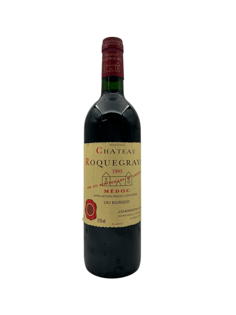 Chateau Roquegrave 1995 punaviini Médocista Ranskasta