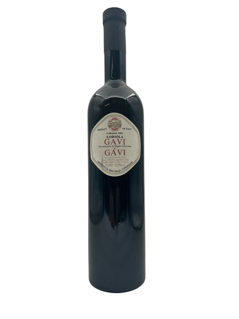 Pullo Gavi S Orsola 1992 valkoviiniä