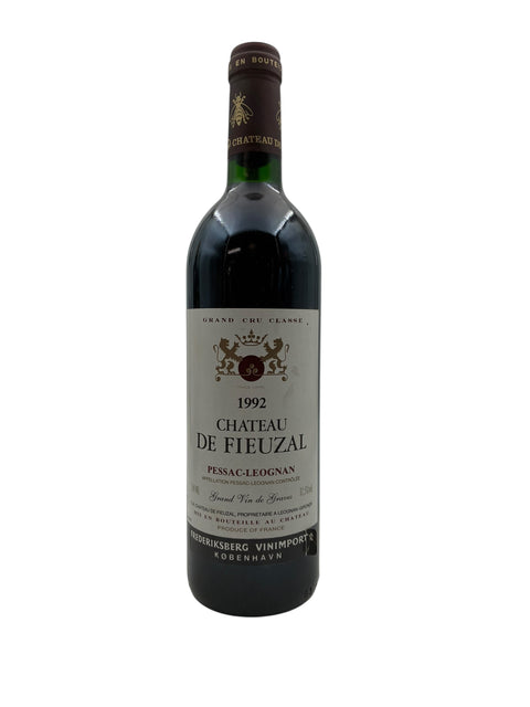 Chateau de Fieuzal 1992 punaviini Pessac-Léognanista