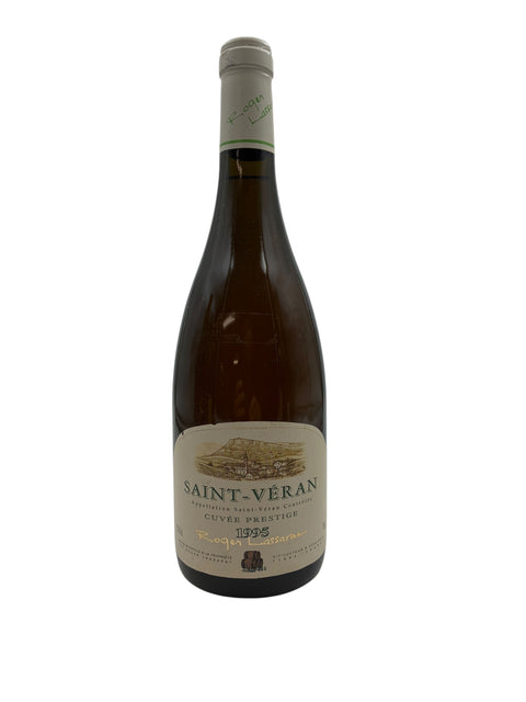 Saint-Véran Roger Lassarat 1995 pullo etiketillä