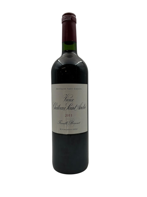 Pullo Vieille Chateau Saint Andre 2011 punaviiniä
