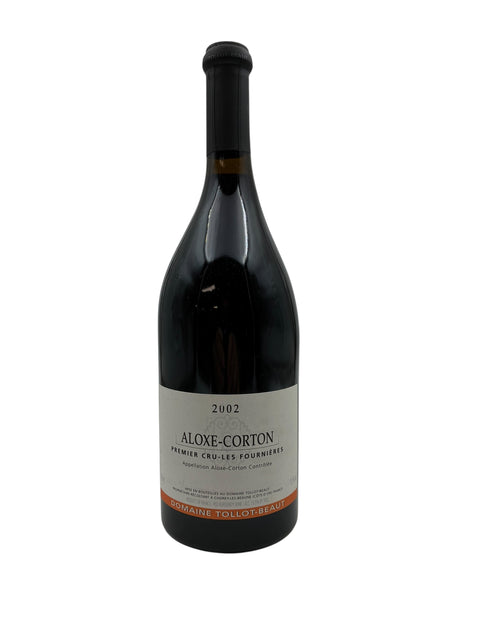 Pullo Aloxe-Corton punaviiniä vuodelta 2002 Domaine Tollot-Beaut