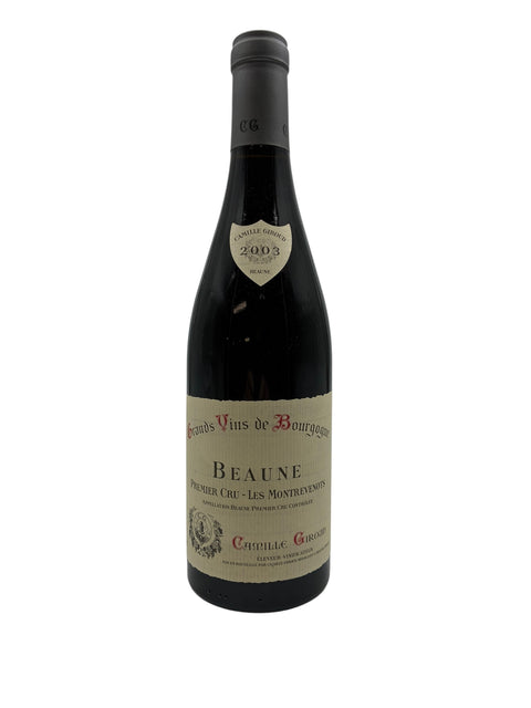 Pullo Beaune Camille Giroud 2003 punaviiniä