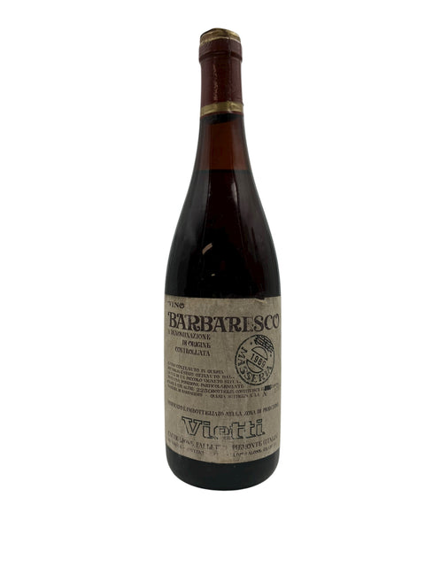 Pullo Barbaresco Vinettiä vuodelta 1968