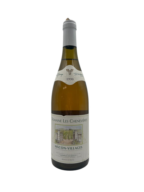 Pullo Mâcon-Villages Georges Duboeuf 1998 valkoviiniä