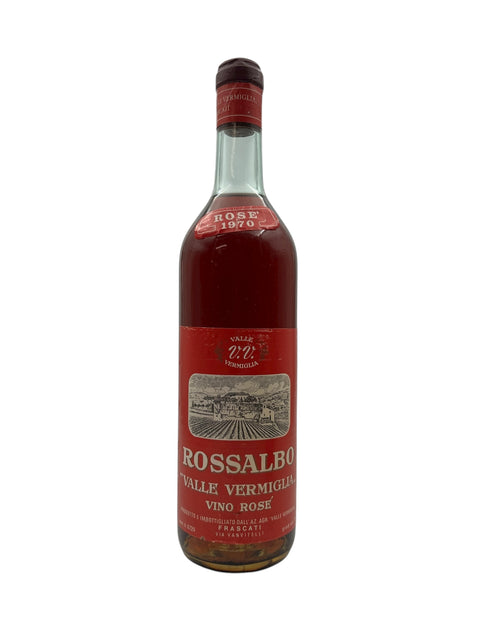 Rossalbo Valle Vermiglia 1970 rosé viinipullo
