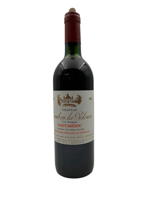 Pullo Chateau Cambon la Pelouse 1988 punaviiniä
