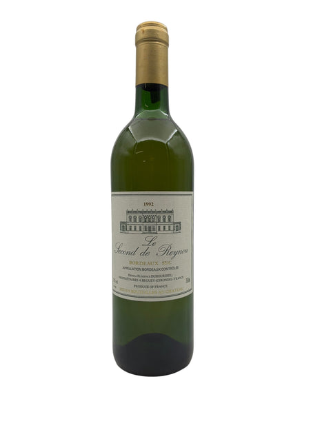Pullo Le Second de Reynon 1992 -valkoviiniä Bordeaux'sta