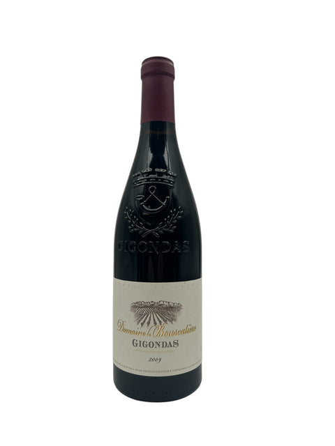 Pullo Gigondas Domaine la Bouissière 2009 punaviiniä