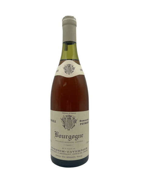Pullo Bourgogne Pothier-Tavernier 1986 punaviiniä