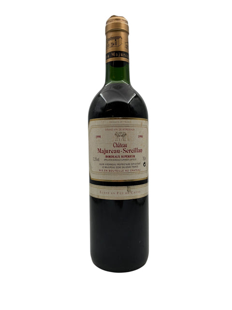 Pullo Château Majureau-Sercillan 1998 Bordeaux-punaviiniä
