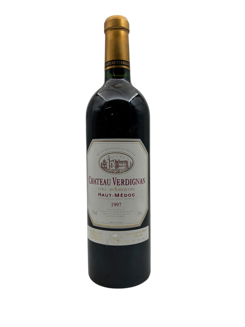 Chateau Verdignan 1997 pullo Haut-Médoc punaviiniä